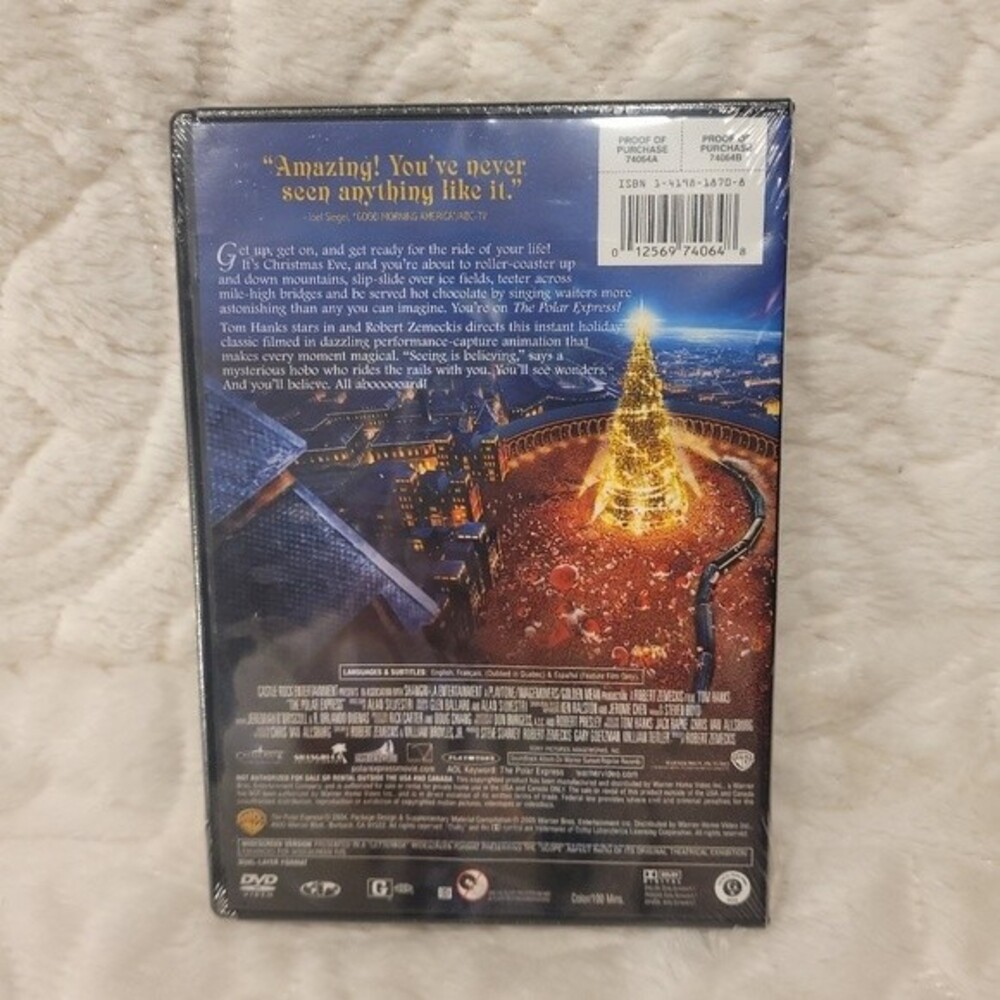 The Polar Express DVD Widescreen Edition Christmas Trains New Sealed - Picture 2 of 6